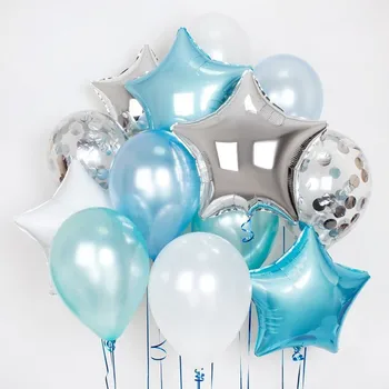 10vnt 10inch aukso, sidabro balionų, konfeti 18inch aliuminio folija žvaigždžių balionai vestuvių dekoravimas gimtadienio balionai žaislai
