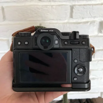 Natūralios atrankos būdu Black Nykščio Poilsio Nykščio Rankena blykstės ir fotoaparato kontaktinės jungties Dangtelis Fujifilm XT30 FUJI XT-30 Fotoaparatas