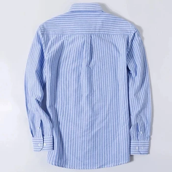 6XL Naujas Medvilnės Oksfordo vyriški Marškinėliai Už Žmogaus ilgomis Rankovėmis Atsitiktinis Suknelė Marškinėliai Vyrams Išsiuvinėti Be Kišenėje Mygtuką Socialinės Drabužiai