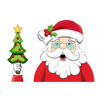 Santa Claus valytuvų lipdukas pašalina automobilių galinis prekinis, galinis stiklo valytuvas lipdukas