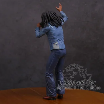 Bob Marley Muzikos Legendų Jamaika Dainininkas & Mikrofonas PVC Veiksmų Skaičius, Kolekcines, Modelis Žaislas 18cm