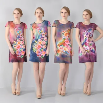 Moterų gražus Suknelės ClothingFashion plius dydis didelis dydis 7XL Stereo spausdinimo vasaros Suknelė moterims one-piece suknelė