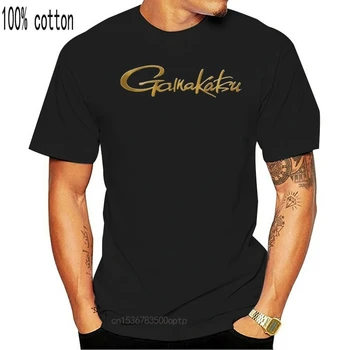 Naujas Gamakatsu Fishinger Kabliukai Logotipą, trumpomis Rankovėmis vyriški Juodi Marškinėliai Dydis: S-3XL Naujas Mados T Shirts Grafinis Raidė