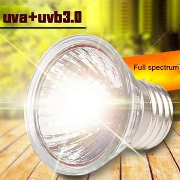 UVA+UVB 3.0 Roplių Lempa Rinkinį su Clip-on Keramikos Šviesos Turėtojo Vėžlys Milžinryklius UV spindulių Šildymo Lempa Rinkinį Vėžliai Driežas Apšvietimo 220V