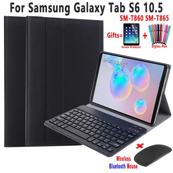 Klaviatūra Su Pele Samsung Galaxy Tab S7 11 S6 Lite 10.4 S6 S4 S5e 10.5 P610 P615 T860 T830 T870 T720 Belaidės Pelės