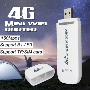 4G LTE Automobilių WIFI USB Raktą Atrakinti 4G LTE Automobilių WIFI Bevielio ryšio USB Dongle Stick Judriojo Plačiajuosčio ryšio, SIM Kortelės