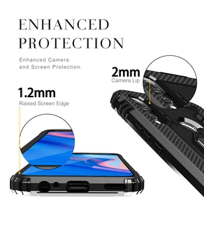 Stabdžių Smūgio Atveju, Huawei 30 P40 Lite Pro Plus Atsparus Smūgiams Magnetas Silikono Padengti Atveju, Huawei P Smart Plus Z. 2019 M. 2020 M. 