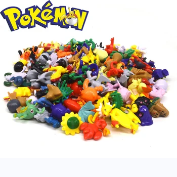 NAUJAS POKEMON Duomenys 144 Įvairių Stilių 24pcs / Maišelis 2,5 cm-3cm Naujos Kolekcijos Lėlės Veiksmų Skaičius, Žaislai Carta Pokemones Žaislas