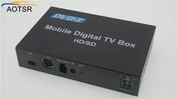 Automobilių Skaitmeninės TELEVIZIJOS DVB-T MPEG-4 Skaitmeninės TV Dvigubas Imtuvas Imtuvas Box Tuner Automobilį