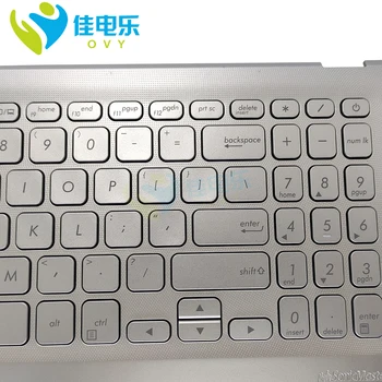 OVY MUMS Pakeisti Klaviatūras ASUS vivobook 15 X512 X512FA F512D F512DA anglų sidabrinė Palmrest klaviatūros 13NB0KA2P02021 1 naujas
