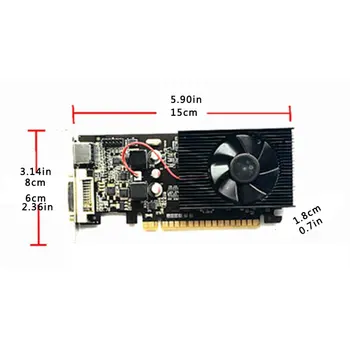 GT730 2GB vaizdo plokštė 64 bit GDDR3 GT 730 2G D3 Žaidimo Vaizdo Kortos NVIDIA GeforceHDMI Dvi VGA Vaizdo plokštė