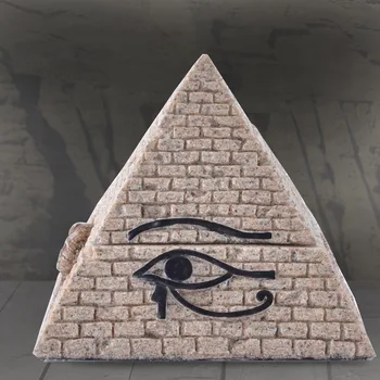 Miniatiūrinis Modelis Piramidės Dervos Amatų Vestuvinį Žiedą, Dėžutės Valentino Dienos dovana Draugei Senovinių Egipto Dekoro Papuošalų Dėžutė