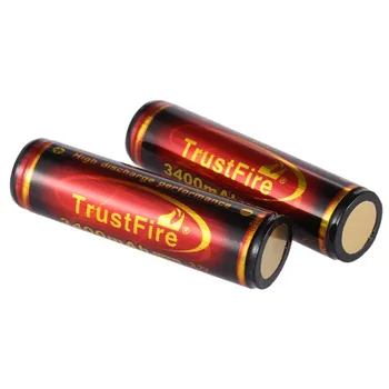 4pcs TrustFire 3.7 V 18650 Li-ion Baterija 3400mAh Įkraunama Ličio Baterija, su PCB Saugomų Žibintuvėlis Žibintai
