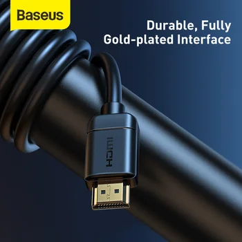 Baseus 4K HDMI Kabelis, HDMI į HDMI 2.0 Vaizdo Kabelį, Laidą TV Stebėti Skaitmeninės Splitter PS4 Jungiklio Langelį Projektorius 