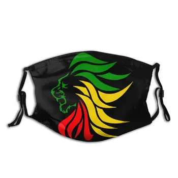 Rasta Liūtas Rastafari Jamaika Judo Burnos, Veido Kaukė Anti Migla Apsauga Nuo Dulkių Kaukė Su Filtru, Apsauginis Dangtis Respiratorius Burną, Mufelinė
