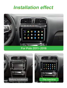 Android 9.0 Wifi Autoradio magnetofonas VW Volkswagen Polo Quad-Core 9 colių su Canbus 