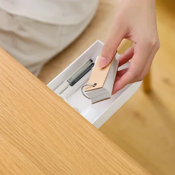 Stalčių tipo saugojimo pen dėžutė po stalu paslėptas pasta tipo pen barelį office raštinės reikmenys šiukšlių laikymo dėžutė
