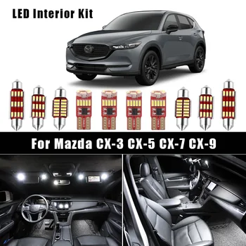 Canbus LED Interjero Priešrūkiniai Žibintai Žemėlapis Licencijos Plokštės Šviesos Mazda CX-3 CX-5 CX-7 CX-9 CX3 CX5 CX7 CX9 Transporto priemonės, Automobilių Reikmenys