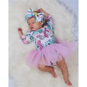 0-18M Išgalvotas Baby Girl Dress Mažai Vienaragis Dress Helovinas Kostiumas Mergaitėms Šalies Vaikai Tiulio Tutu Kamuolys Suknelė, mini Suknelė Drabužius 2019