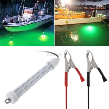12V Povandeninės Žūklės Šviesos diodų (LED) Naktį Šviesos Valtis Lempos Masalas Suvilioti Pritraukia Žuvis July1 Whosale&DropShip