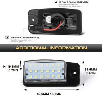 2vnt Automobilio LED Licencijos Numerį Šviesos Žibintus, Infiniti FX35 FX37 FX50 QX50 QX70 EX25 EX35 EX37 Q45