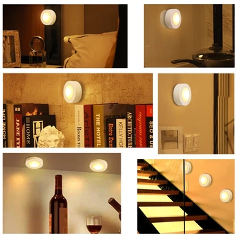 Belaidžio LED Lempos, Naktį Šviesos Spinta Dekoratyvinės Šviesos su Nuotolinio Valdymo Reguliatorius Laikmatis Ekrano Spintos Prieškambario naktinė lempa