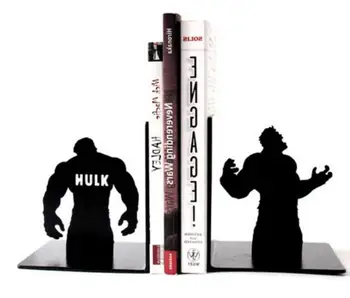 Remti studentų kūrybos knyga Hulk animacinių filmų knygos paprastas paprastas stovas knygoms Bookends lentelė geležies lentynos namų dekoracijos