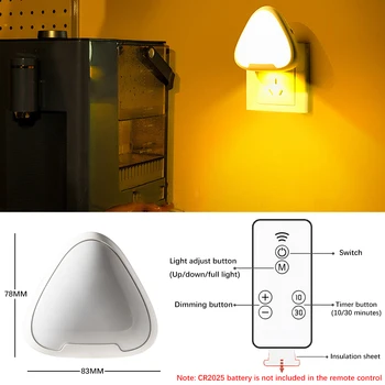 LED Naktį Lemputė su Nuotolinio Valdymo Sienos Lempos šviesos srautą galima reguliuoti Vaikų Dovanų Žibintų Miegamojo Lovos Žibintai Akių Apsauga naktinė lempa