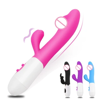 Triušis Dildo Vibratorius Moterims Silikono 20 Greičius G Spot Vibratorius iš Makšties, Burnos Klitorio Moterų Massager Suaugusiųjų Sekso Žaislas Moterims
