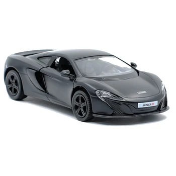 RMZ MIESTO, 1:36 McLaren 650S Kietas Juodos spalvos Sportinis Automobilis Lydinio Diecast Automobilio Modelį Žaislas Traukti Atgal Dovanos Vaikams Žaislų Kolekcija