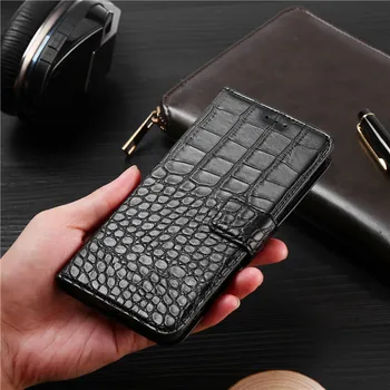Telefono dėklas Lenovo K6 Pastaba K53A48 Atveju, Piniginė, Krokodilo odos Tekstūros Oda Knygos Dizainas Telefono Coque 