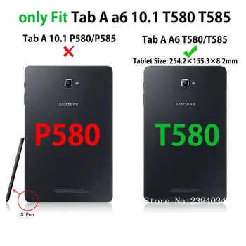 SM-T580 SM-T585 Case For Samsung Galaxy Tab a6 10.1