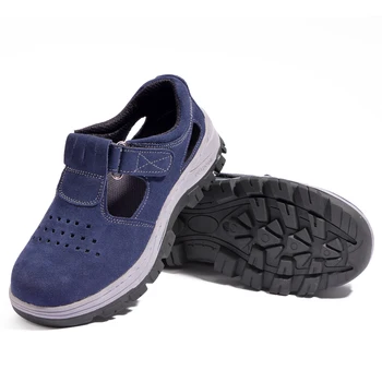 Vyriški apsauginiai batai Kvėpuojantis Anti-smashing Anti-piercing darbo batai, Šviesos, Plieno toe cap Saugos Sportbačiai Vaikščiojimo batai