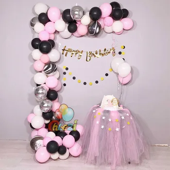 100vnt Balionų Girliandą Arch Rinkinys Grandinės ballon Vestuvių, gimtadienio apdailos Latekso balionas Nustatyti Vaikai Partija Pasisako Baby Shower