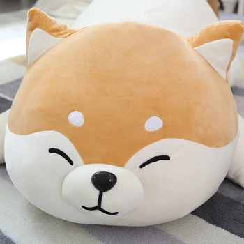 1 Vnt Mielas Šuo Shiba Inu Pliušinis Žaislas Šuo Lėlė Big Shiba Inu cute Lėlės Mielas Mergina Kartu su Savo Miegojimo Pagalve Miela dovana