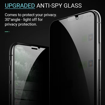 Hoco grūdintas stiklas privacy screen protector matinis grūdintas stiklas visą ekraną padengti 
