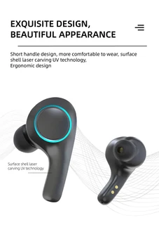 2020 IPX5 WaterproofTWS Touch Control Belaidis Sporto Ausines Bluetooth 5.0 Ausines 9D Stereo Triukšmą Ausinės
