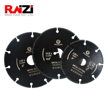 Raizi 100/115/125 mm metalo pjovimo diskas pjauti už kampo malūnėlis plieno, nerūdijančio plieno, Aliuminio diamond metalo diskas