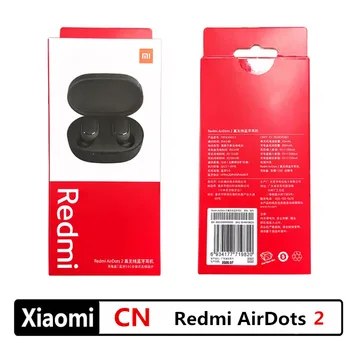 Naujas Xiaomi Redmi AirDots 2 belaidžių ausinių ausų Bluetooth 5.0 TWS laisvų rankų įranga su mikrofonu ir 