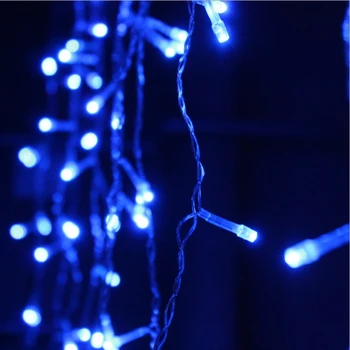 LED Užuolaidų Varveklis Styginių Šviesos 220V 5m 96Leds Kalėdinė Girlianda LED Faiy Kalėdos Šalis Sodo Etape Lauko Dekoratyvinės Šviesos