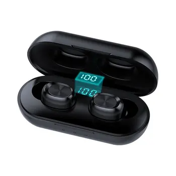 Belaidė Mini Bluetooth 5.0 TWS Ausines IPX5 atsparumas Vandeniui HiFi Stereo Garsą, Ausinės, Ausinių Sportas Tiesa, Belaidės ausinės