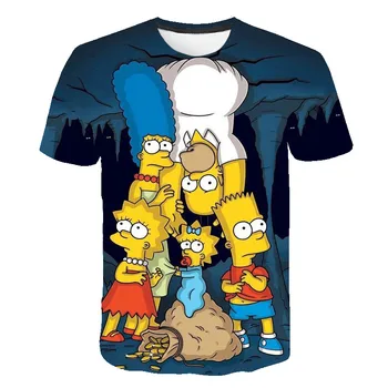 2020 naujas Simpson T-shirt 3d Anime T Shirts Juokinga T Shirts Kinijos Spausdinti berniukai Tee mergaičių Vyrų Drabužiai Seksualus Viršūnes Hip-Hop