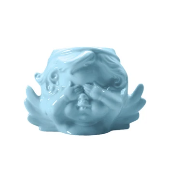 Keramikos Angelas Vazonas Darbalaukio Vazonas Sodinamoji Modelis Žaislas Vaikas Rašiklio Laikiklis Kūrybos Sodas, Gėlės Sodinamoji Žaliųjų Augalų Puodą #