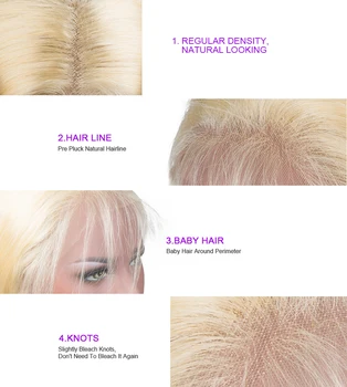613 Blond Nėriniai Priekiniai Perukas Brazilijos Trumpas Bob Perukai Už Juodaodžių Moterų Skaidrus Nėriniai Perukas 100 Nekilnojamojo Žmonių Plaukų Perukas