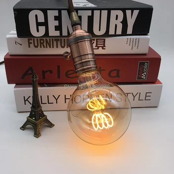 G95 antikvariniai Edison lemputė 4W šviesos srautą galima reguliuoti minkštas LED gijų 220V/240V E27