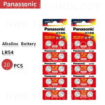 20pcs Originali didmeninė PANASONIC LR54 189 10TN L1131 SR1130 G10 V10GA 389 Alkaline Button Cell Monetos Baterija Nemokamas Pristatymas