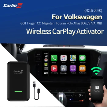Carlinkit 2.0 CarPlay Belaidžio ryšio Adapteris, skirtas VW Volkswagen Golf Tiguan Passat Touran Polo Bora CC Jetta Lamando Lavida Magotan Rinkinys