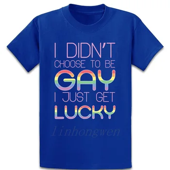 Homoseksualų Gėjų Vaivorykštės Vėliavą T Shirt O Kaklo Patogiai Pavasarį, Rudenį Spausdinimo Unikalus Sveikatingumo Derliaus Medvilnės Marškinėliai