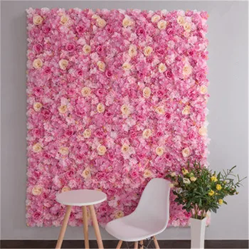 40x60cm gėlių sieninės šilko rožė dirbtinės gėlės vestuvių puošyba, gėlių sienos, vestuvių fonas apdaila