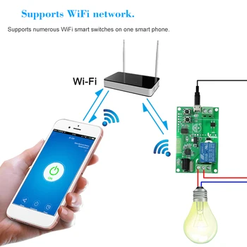 EWeLink 5V / 12V / 220V Wifi Įjungti Belaidžio ryšio Relės Modulis RF 433MHz Nuotolinis Jungiklis Android/IOS APP Kontroliuoti Smart Home